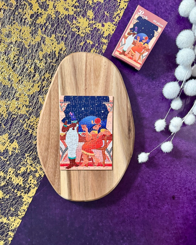 Bastet et Sekhmet, les gardiennes - Mini puzzle 99 pièces