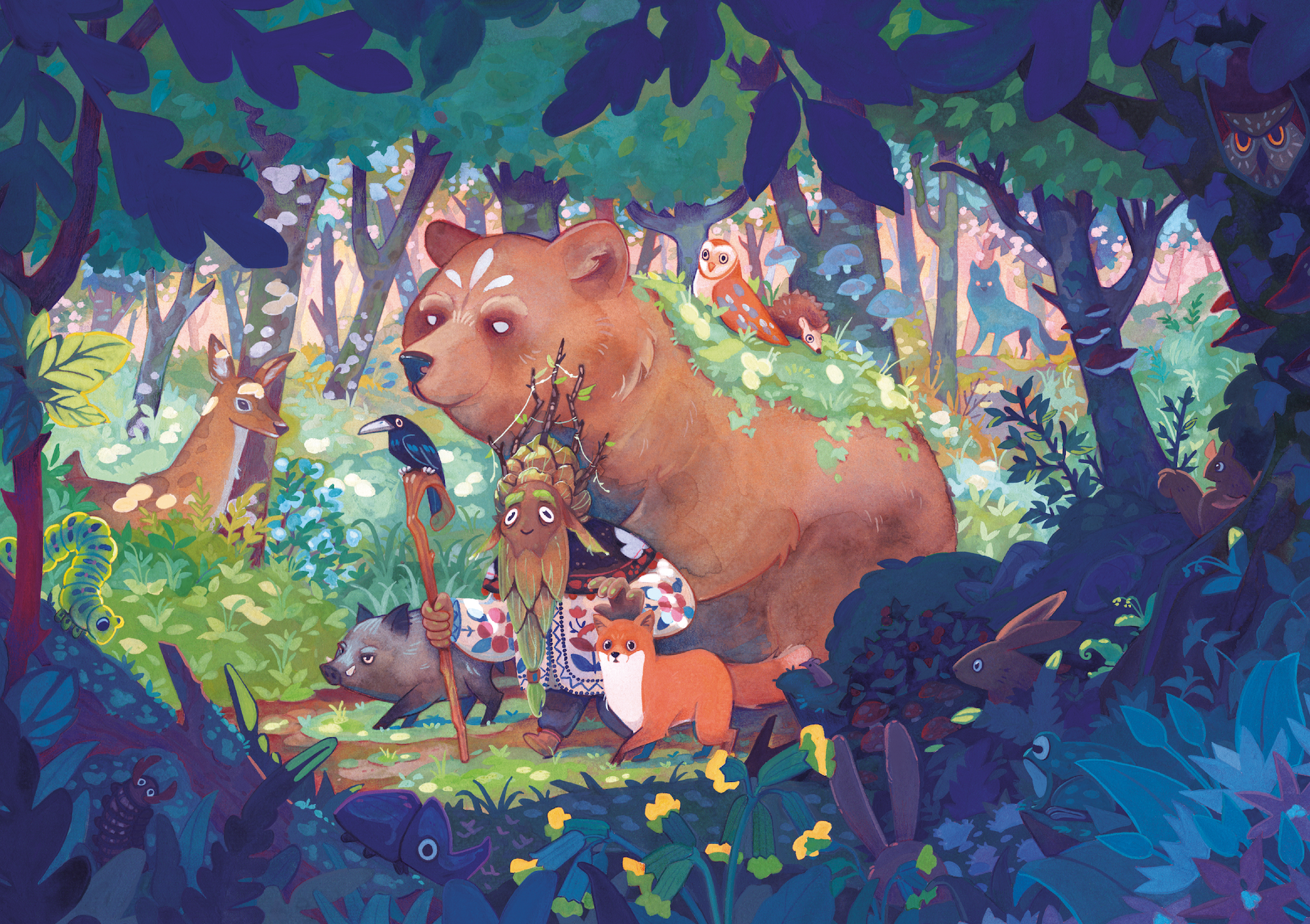 Le Liéchi, Gardien de la Forêt - Puzzle 500 pièces