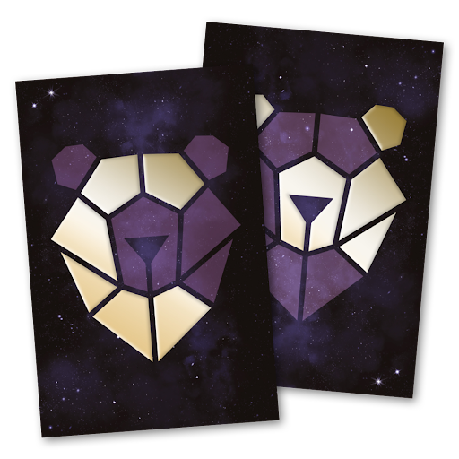 2 Cartes postales dorées Callisto