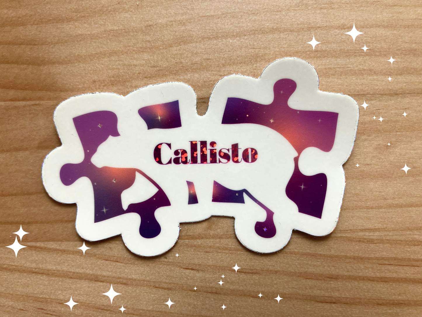 Sticker Logo Callisto pailleté