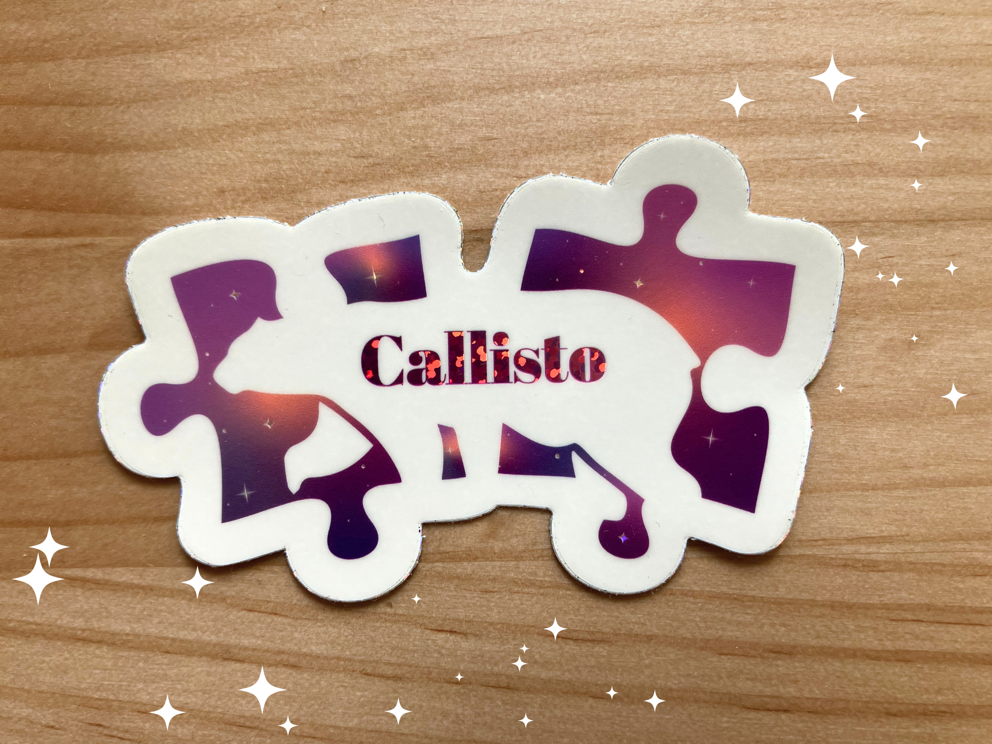 Sticker Logo Callisto pailleté